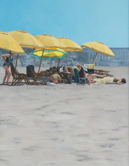 The Yellow Umbrella - Fine Art Print