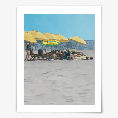 The Yellow Umbrella - Fine Art Print
